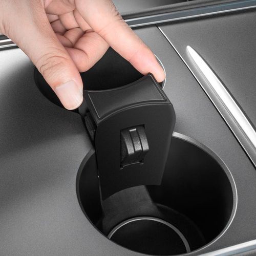 Abs Car Central Control Water Cup Limiter Fixed Drink Holder Auto Interior Accessories For Tesla Model 3 Y 2021 2022 2023