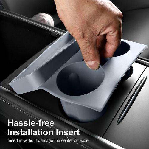 Car Cup Holder Insert Center Console Organizer Tray Water Cup Holder Insert For Tesla Model 3/y 2021 2022 2023 Auto Accessories