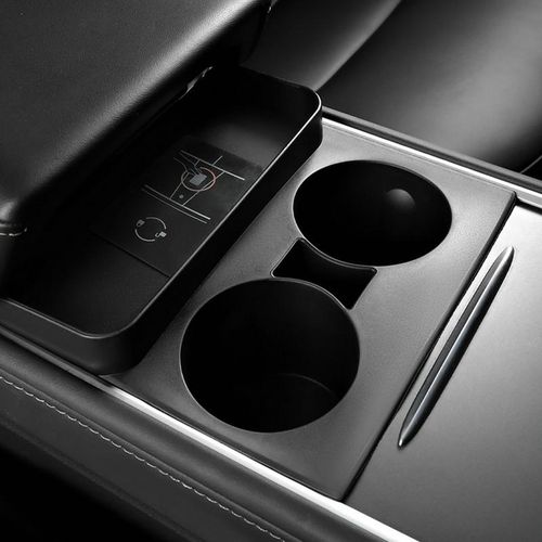 Water Cup Bracket For Tesla Model 3/y Multifunctional Car Cup Holder Adjustable Car Center Console Organizer Stable Auto Insert