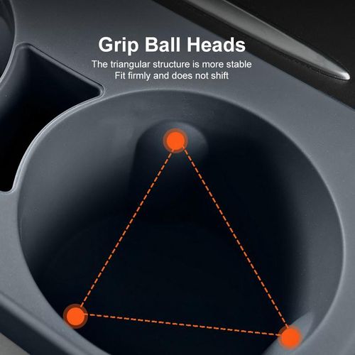 Water Cup Bracket For Tesla Model 3/y Multifunctional Car Cup Holder Adjustable Car Center Console Organizer Stable Auto Insert