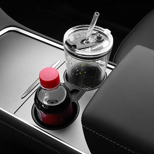 2023 M3 My Center Console Cup Holder Insert For Tesla Model 3 Y 2022 Silicone Interior Slot Slip Drink Limiter Car Accessories
