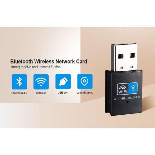 Dual Band WiFi and Bluetooth Adapter 2in1 Dongle  USB Network Wireless