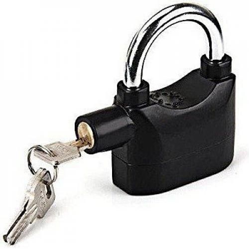 Kinbar  Siren Alarm Padlock -Zinc Alloy - Black