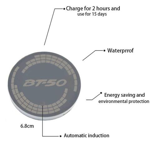 Colorful Change Car Drinks Holders For Mazda Bt50 Decorative Usb Charging Coaster Pad Luminous Modified Non-Slip Water Cups Mat