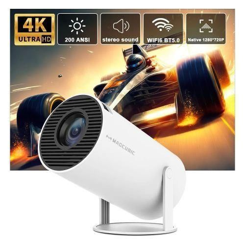 HY300 Pro 4K Android 11 Dual Wifi6  Allwinner BT5.0 1080P Home Outdoor Projetors
