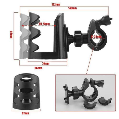 Universal Motorcycle Bike Water Bottle Coffee Cup Holder Clip Mount Stand Bicycle Cup Holder Outdoor Sports