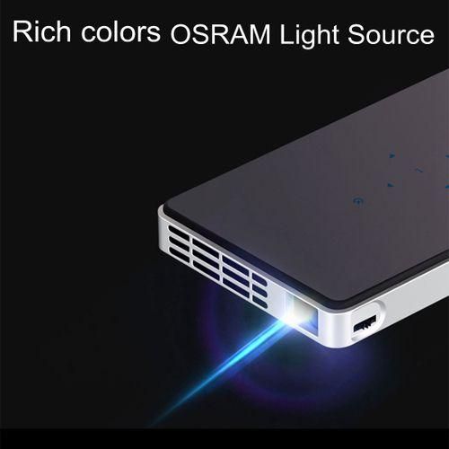 DLP100W Mini Android 4.4 60 Ansi Lumins 1080P Quadcore DLP Pico ProjectorBlack