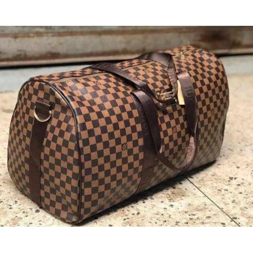 Cargo Bag Leather_Travel Bag (Brown)