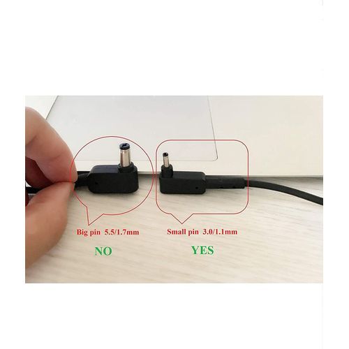 Acer 19V 2.37A 45W 3.0/1.1mm Small Pin Power Adapter-Black