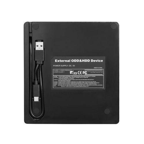 Type-C And USB 3.0 Ultra Slim Portable Dvd Writer/Player - Black