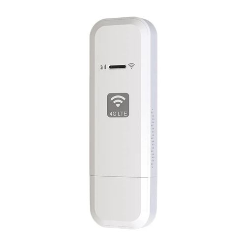 4G Wifi Dongle- 3 in 1 Hotspot Modem - WiFi 150Mbps-Unlocked for All Networks - White