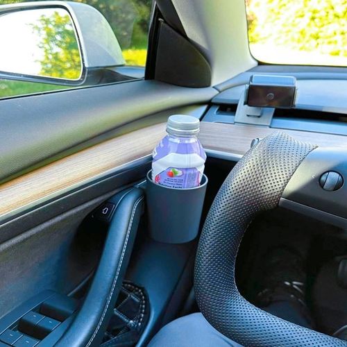 For Tesla Model 3 Y Interior Heightened Door Cup Holder Storage Bottle Box Cardrin Rank Water Modification Accessories