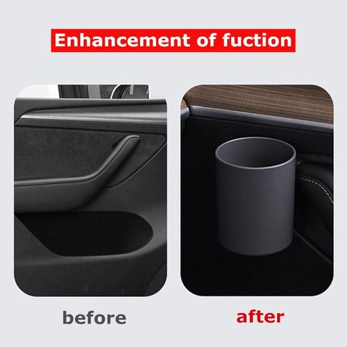 For Tesla Model 3 Y Interior Heightened Door Cup Holder Storage Bottle Box Cardrin Rank Water Modification Accessories