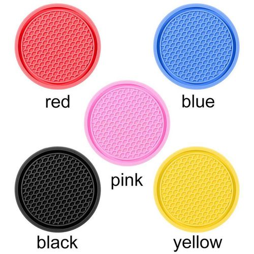 Rubber Insulation Pads Auto Cup Holder Insert Coaster Flower Teacup Non-Slip Mat Coaster Car Coasters Car Cup Mat Drink Coaster