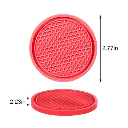 Rubber Insulation Pads Auto Cup Holder Insert Coaster Flower Teacup Non-Slip Mat Coaster Car Coasters Car Cup Mat Drink Coaster