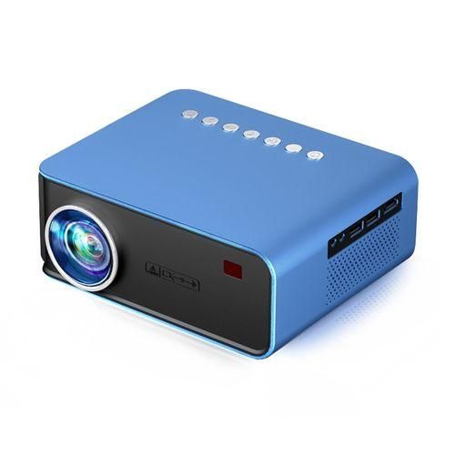 T4 Same Screen Version 1024x600 1200 Lumens Portable Home Theater LCD Projector, Plug Type:AU PlugBlue