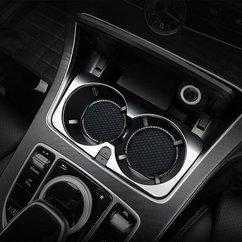 Car Universal Diamond Honeycomb Water Coaster Creative Cute Storage Mat Car Anti-Slip Mat Interior