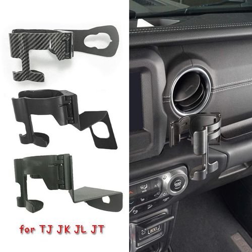 1pc Car Mobile Phone Stand Interior Parts Vehicle Cup Holder For Jeep Wrangler Jk Jl Tj Jt Multi-Function Car Bottle Holder