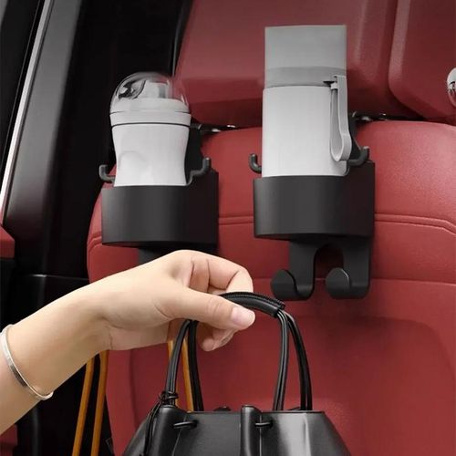 Car Back Seat Cup Holder Drinks Water Bottles Storage Rack Interior Bags Hanging Hooks With Phone Holder