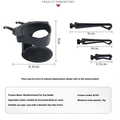 Car Cup Holder Universal Air Vent Mount Bottle Holders Drink Stands Coffee Cup Racks Truck Car Interior Accessories Organizers