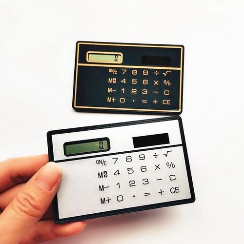 8 Digit Calculator With Solar Power Sensitive Button Black