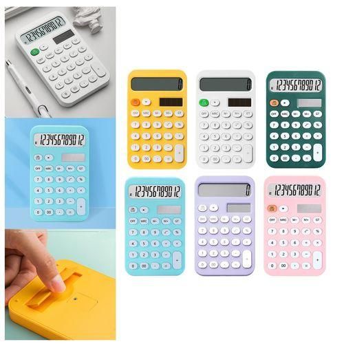 Standard Calculator  With Oval Buttons Tilt Yellow