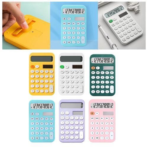Standard Calculator  With Oval Buttons Tilt Yellow