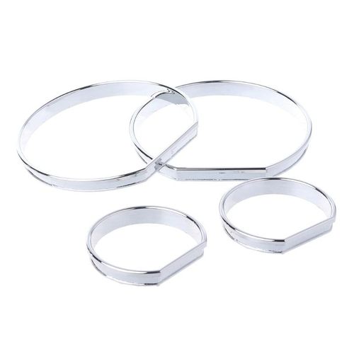 Chrome Gauge Dash Dial Rings Bezel Trim Speedometer Ac M-Tech For Bmw E46 M M3