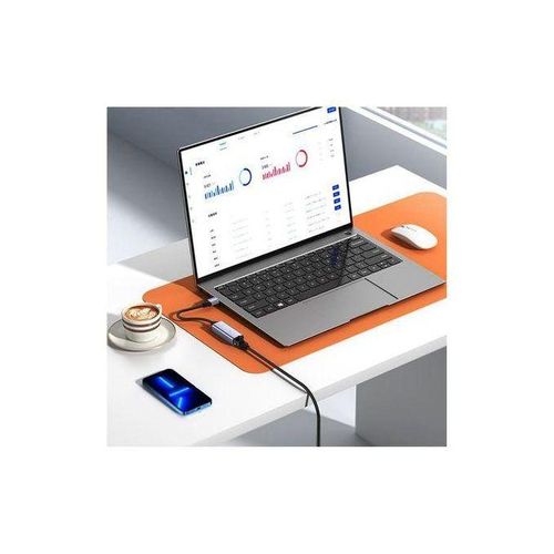 High Speed USB 3.0 To Gigabit RJ45 LAN Ethernet Network Adapter Upto 1000Mbps-Gray/Silver