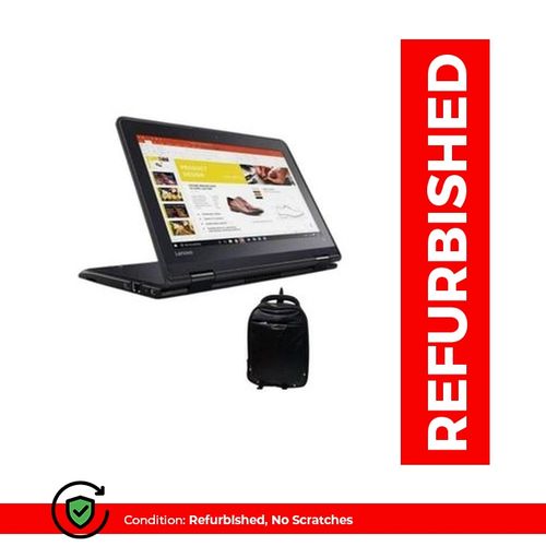 Lenovo Refurbished  Thinkpad 11e Yoga Touchscreen 11.6",Intel Celeron 500 GB HDD,8GB Ram Plus Free Bag- Black