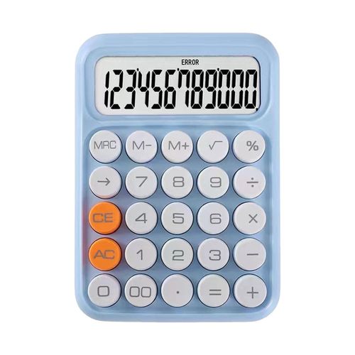 Calculator Cute Standard Function Light Blue
