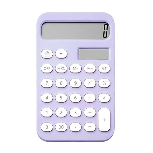 Standard Calculator  With Oval Buttons Tilt Violet