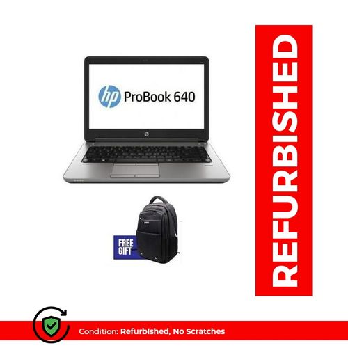 Hp ProBook 640 Core i7, 8GB RAM 256GB SSD (Refurbished) Black