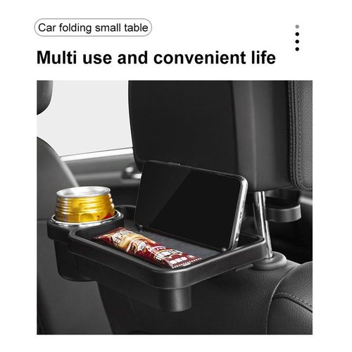 1/2/3pcs Car Folding Table Universal Food Beverage Rack Plate Adjustable Pen Coin Paper Purse Organizer Auto Interior Accessorie