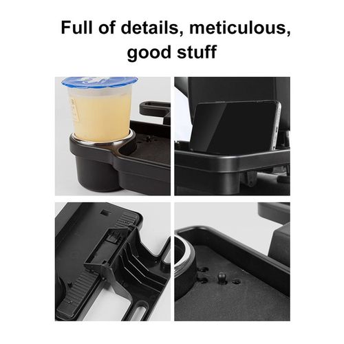 1/2/3pcs Car Folding Table Universal Food Beverage Rack Plate Adjustable Pen Coin Paper Purse Organizer Auto Interior Accessorie