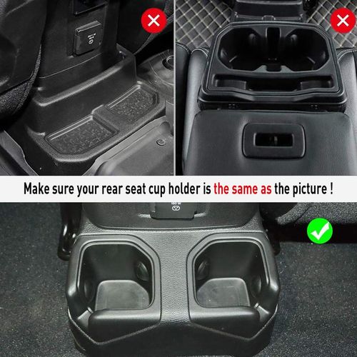 Non-Slip Car Cup Coaster Slot Pad For Jeep Wrangler Jl Jlu 2020-2022 Year Anti-Slip Mat Pocket Mat Interior Cup Holder Pad