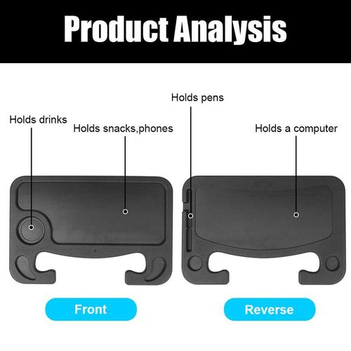 Car Table Steering Wheel Eat Work Cart Drink Food Coffee Goods Holder Tray Car Lap Computer Desk Mount Stand Seat Table