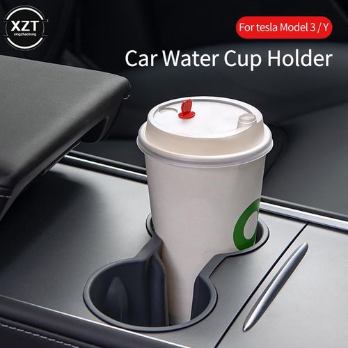 New Tpe Water Cup Holder Accessories For Tesla Model 3 Model Y 2021 2022 Auto Center Console Cup Holder Waterproof