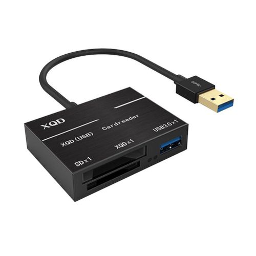 USB 3.0 Card Reader 500MB/s High Speed Adapter for Sony M/G Series Nikon Support SD XQD Card New,Black NO5237