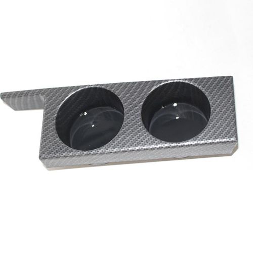 Double Cup Bracket On The Center Front Console Peach Wood/carbon Fiber Pattern For Bmw E39 525i 528i 530i 540i M5 1997-2003