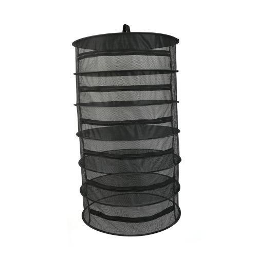 Hanging Basket 6 Layers With Zipper Folding Dry Rack Herb