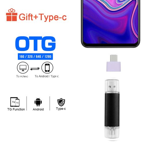 3 In1 OTG  USB Flash Drive - Balck  128GB