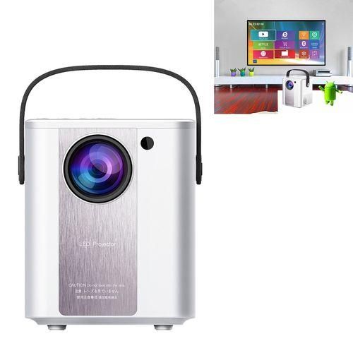 C500 Portable Mini LED Home HD Projector, Style:Android VersionWhite