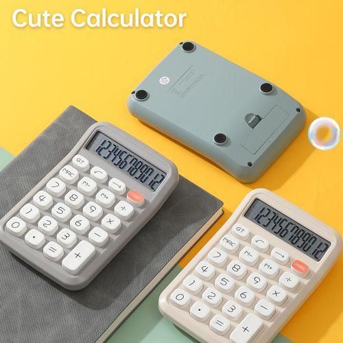 Cute Calculator 12 Digit Large LCD Display Big Round Button