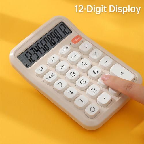 Cute Calculator 12 Digit Large LCD Display Big Round Button
