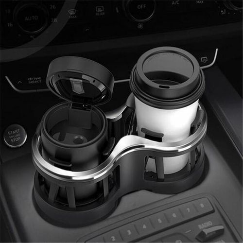 1pc Multi-Functional Car Mounted Glass Rack Modified Fixed Car Put Glass Ash Tray Rack Car Abs For Tea Cup Saucer Drink Holder