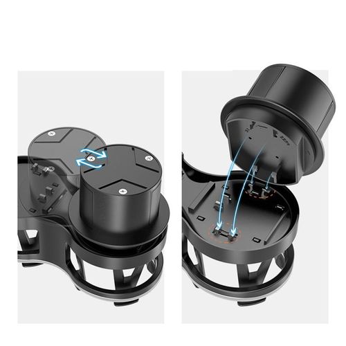 1pc Multi-Functional Car Mounted Glass Rack Modified Fixed Car Put Glass Ash Tray Rack Car Abs For Tea Cup Saucer Drink Holder