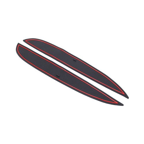 10pcs Car Styling Red Door Groove Mat For Renault Clio 4 Interior Decoration Anti-Slip Gate Slot Cup Pad
