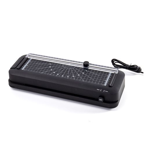Thermal Laminator Desktop A4 Laminator Machine with Laminating Punching Paper Cutting Function Automatic Laminator Paper Trimmer for Home School Office 300mm/min NO5138