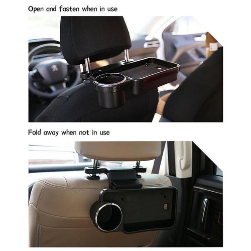 Back Seat Car Cup Holder Practical Foldable Water Bottle Rack Bracket Phone Drinks Holder Headrest Food Tray Bekerhouder Auto
